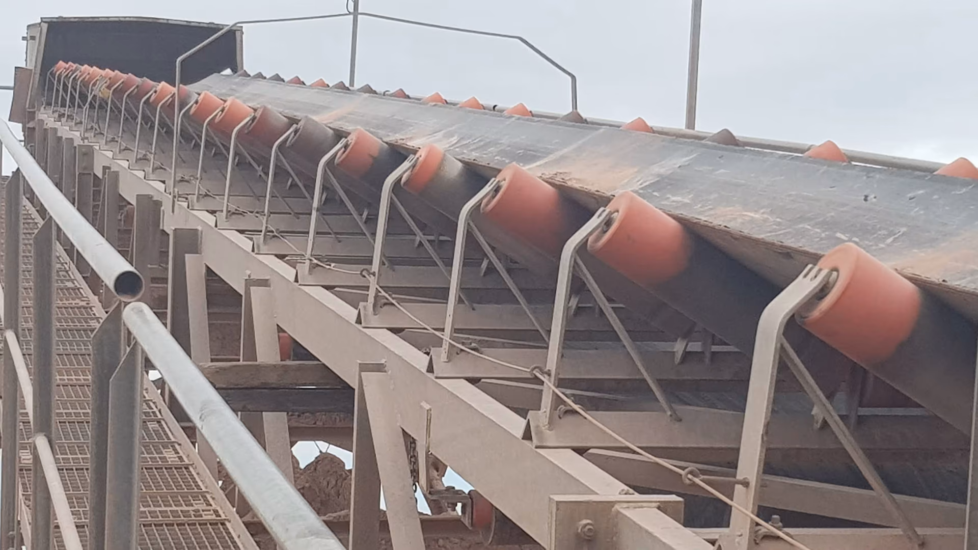 A single seized roller in a set full of turning ones: from below is where you spot the damage first.